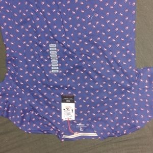 Blue flamingo pattern shirt never worn